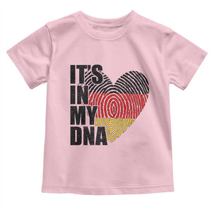 German Pride Toddler T Shirt It Is In My DNA Patriotic Germany Flag TS11 Light Pink Print Your Wear