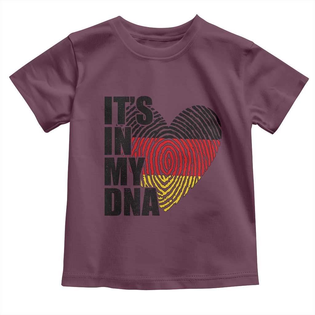 German Pride Toddler T Shirt It Is In My DNA Patriotic Germany Flag TS11 Maroon Print Your Wear