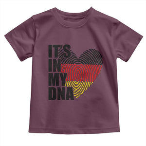 German Pride Toddler T Shirt It Is In My DNA Patriotic Germany Flag TS11 Maroon Print Your Wear