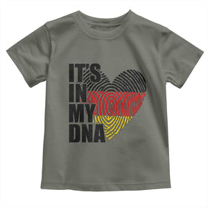 German Pride Toddler T Shirt It Is In My DNA Patriotic Germany Flag TS11 Military Green Print Your Wear