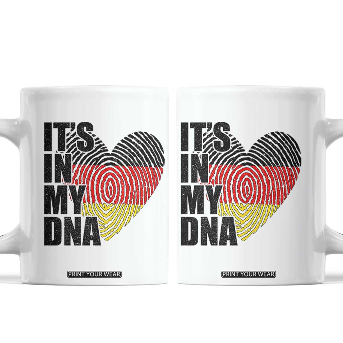 German Pride Coffee Mug It Is In My DNA Patriotic Germany Flag TS11 White Print Your Wear