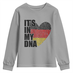 German Pride Youth Sweatshirt It Is In My DNA Patriotic Germany Flag TS11 Sport Gray Print Your Wear