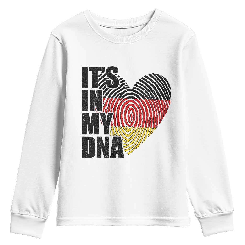 German Pride Youth Sweatshirt It Is In My DNA Patriotic Germany Flag TS11 White Print Your Wear