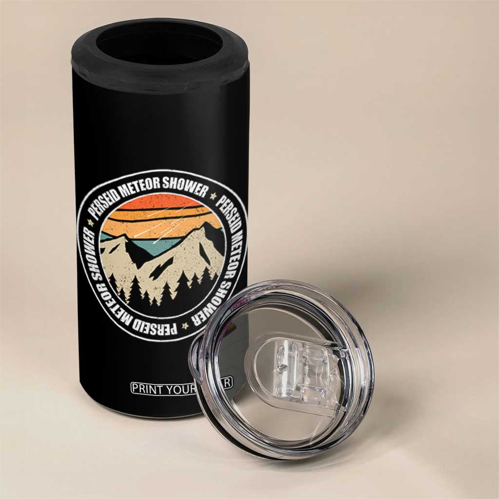 Perseid Meteor Shower 4 in 1 Can Cooler Tumbler Shooting Stars Astronomy Vintage Retro Mountain TS11 Print Your Wear