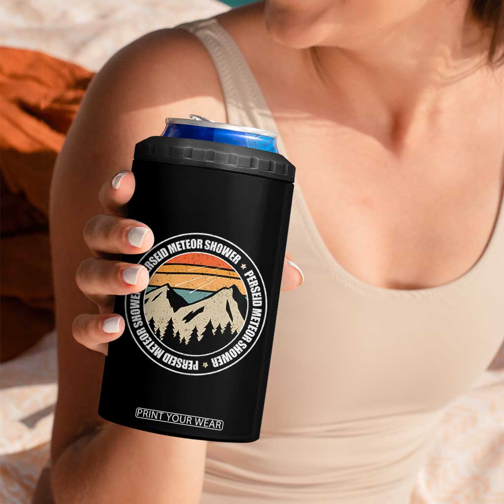 Perseid Meteor Shower 4 in 1 Can Cooler Tumbler Shooting Stars Astronomy Vintage Retro Mountain TS11 Print Your Wear