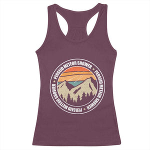 Perseid Meteor Shower Racerback Tank Top Shooting Stars Astronomy Vintage Retro Mountain TS11 Maroon Print Your Wear