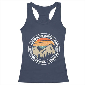 Perseid Meteor Shower Racerback Tank Top Shooting Stars Astronomy Vintage Retro Mountain TS11 Navy Print Your Wear