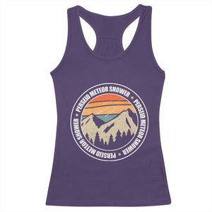 Perseid Meteor Shower Racerback Tank Top Shooting Stars Astronomy Vintage Retro Mountain TS11 Purple Print Your Wear
