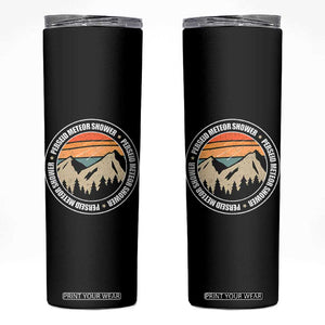 Perseid Meteor Shower Skinny Tumbler Shooting Stars Astronomy Vintage Retro Mountain TS11 Black Print Your Wear