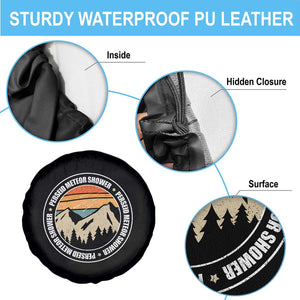 Perseid Meteor Shower Spare Tire Cover Shooting Stars Astronomy Vintage Retro Mountain TS11 Print Your Wear