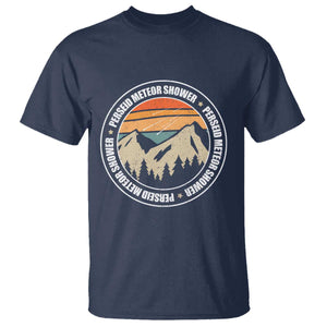 Perseid Meteor Shower T Shirt Shooting Stars Astronomy Vintage Retro Mountain TS11 Navy Print Your Wear