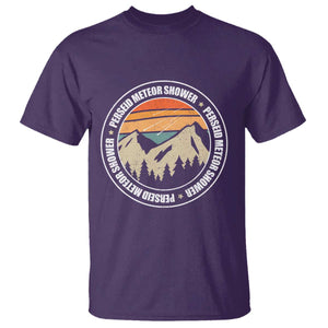 Perseid Meteor Shower T Shirt Shooting Stars Astronomy Vintage Retro Mountain TS11 Purple Print Your Wear