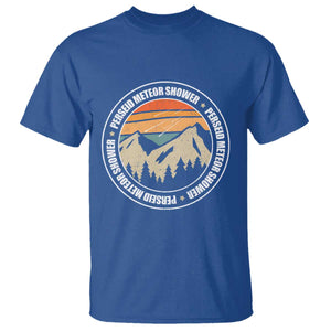 Perseid Meteor Shower T Shirt Shooting Stars Astronomy Vintage Retro Mountain TS11 Royal Blue Print Your Wear