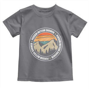 Perseid Meteor Shower Toddler T Shirt Shooting Stars Astronomy Vintage Retro Mountain TS11 Charcoal Print Your Wear