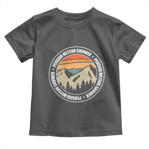 Perseid Meteor Shower Toddler T Shirt Shooting Stars Astronomy Vintage Retro Mountain TS11 Dark Heather Print Your Wear