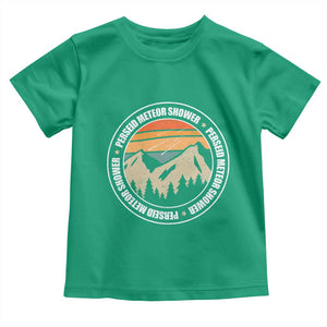 Perseid Meteor Shower Toddler T Shirt Shooting Stars Astronomy Vintage Retro Mountain TS11 Irish Green Print Your Wear
