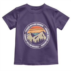 Perseid Meteor Shower Toddler T Shirt Shooting Stars Astronomy Vintage Retro Mountain TS11 Purple Print Your Wear