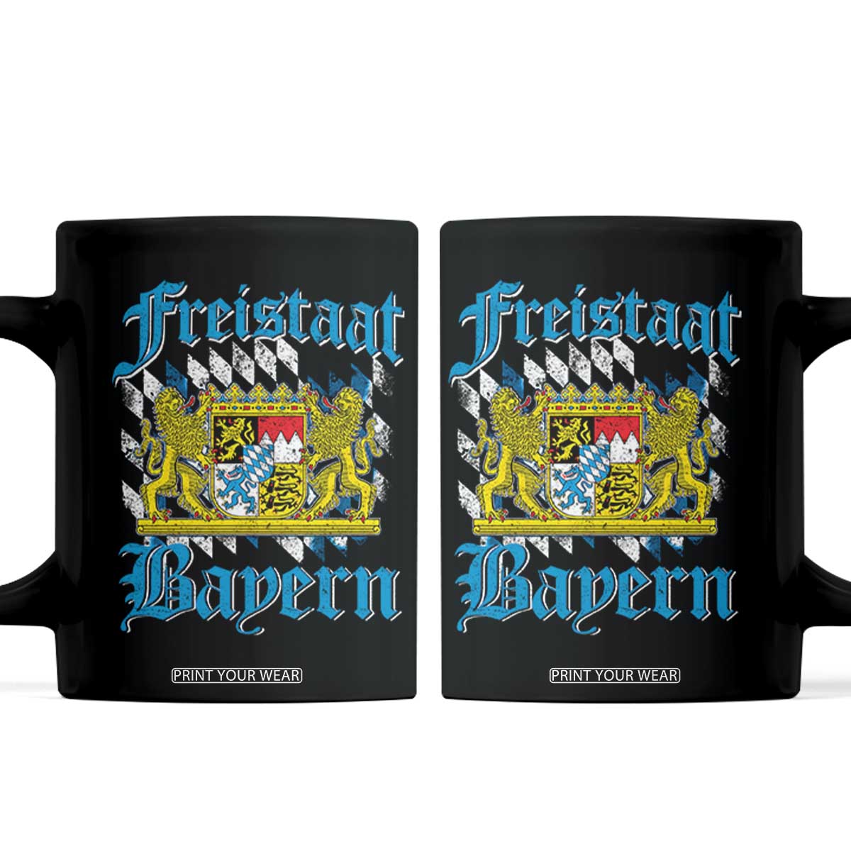 Freustaat Bayern Coffee Mug Bavaria German Munich Oktoberfest TS11 Black Print Your Wear