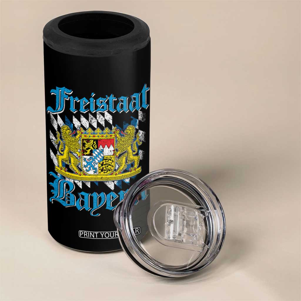 Freistaat Bayern 4 in 1 Can Cooler Tumbler Bavaria German Munich Oktoberfest TS11 Print Your Wear