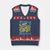 Freustaat Bayern V-Neck Knit Sweater Vest Bavaria German Munich Oktoberfest TS11 Navy Red Print Your Wear