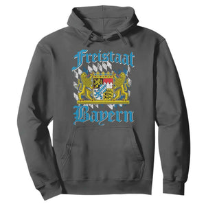 Freustaat Bayern Hoodie Bavaria German Munich Oktoberfest TS11 Dark Heather Print Your Wear
