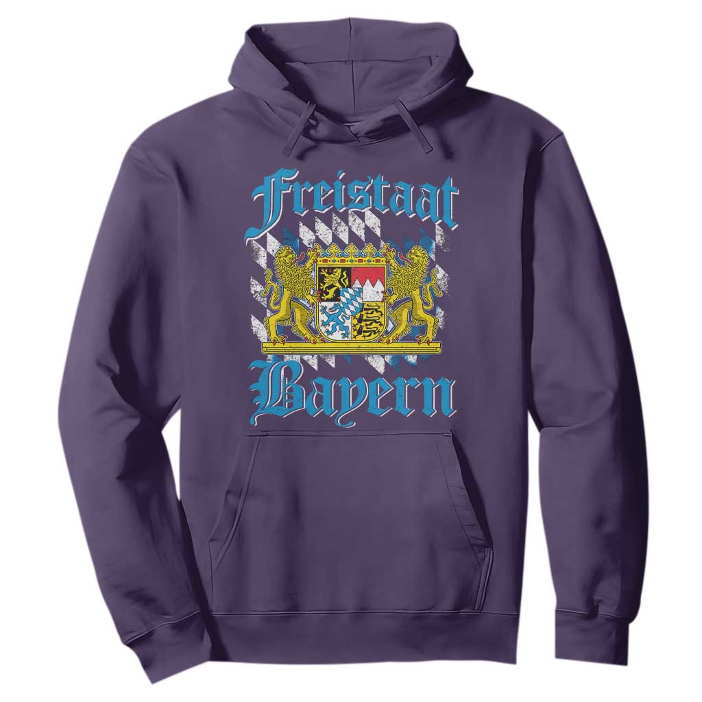 Freistaat Bayern Hoodie Bavaria German Munich Oktoberfest TS11 Purple Print Your Wear