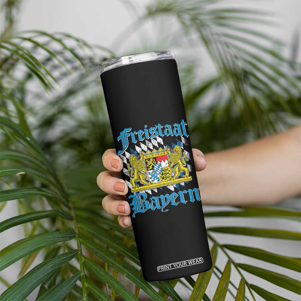 Freistaat Bayern Skinny Tumbler Bavaria German Munich Oktoberfest TS11 Print Your Wear