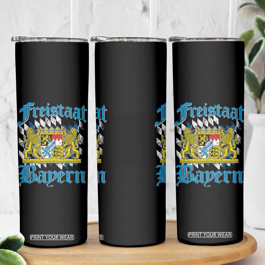 Freistaat Bayern Skinny Tumbler Bavaria German Munich Oktoberfest TS11 Print Your Wear