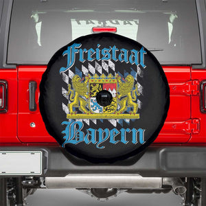 Freustaat Bayern Spare Tire Cover Bavaria German Munich Oktoberfest TS11 Black Print Your Wear