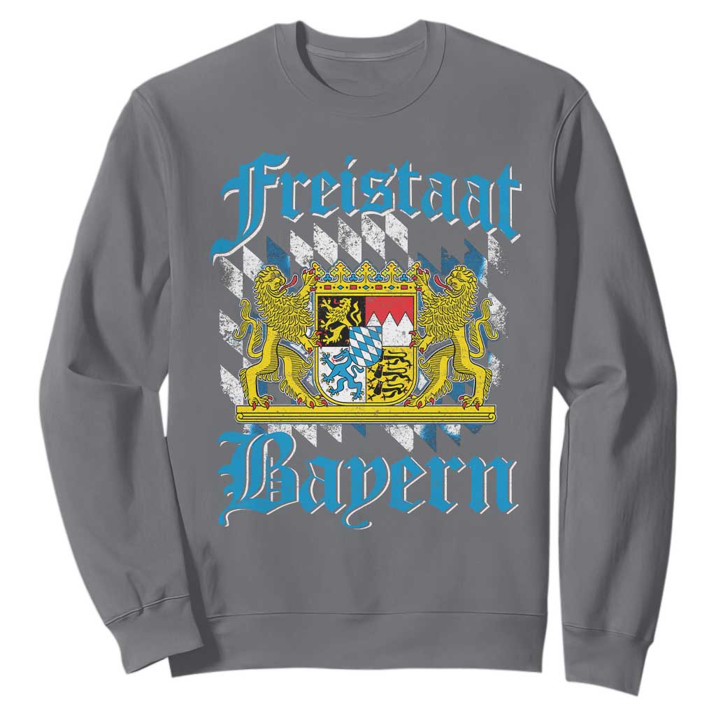 Freustaat Bayern Sweatshirt Bavaria German Munich Oktoberfest TS11 Charcoal Print Your Wear