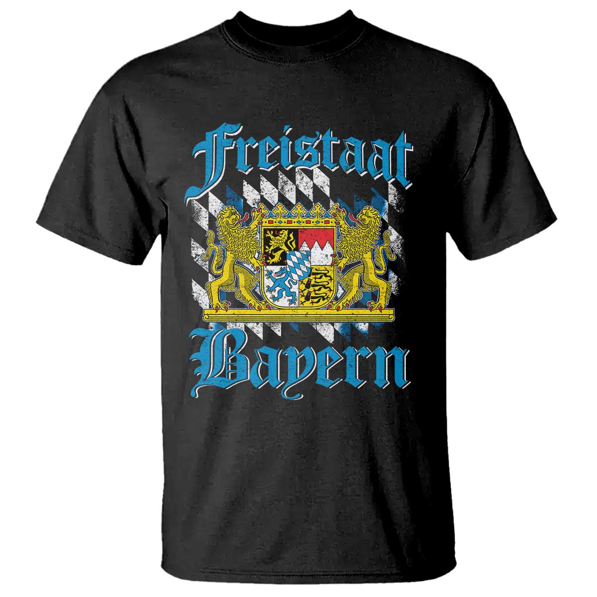 Freustaat Bayern T Shirt Bavaria German Munich Oktoberfest TS11 Black Print Your Wear