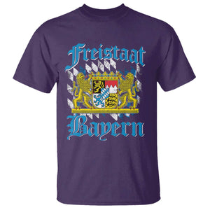Freistaat Bayern T Shirt Bavaria German Munich Oktoberfest TS11 Purple Print Your Wear