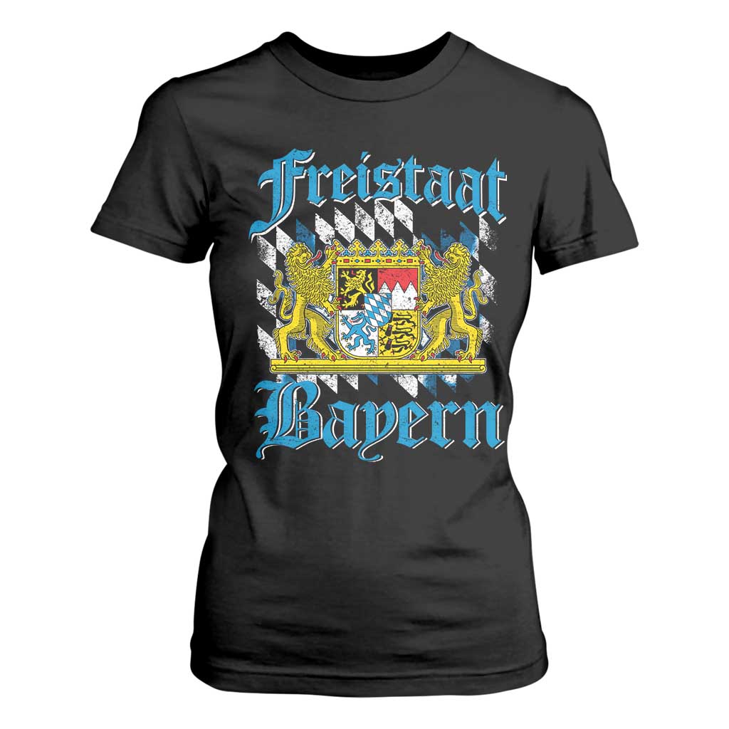 Freustaat Bayern T Shirt For Women Bavaria German Munich Oktoberfest TS11 Black Print Your Wear