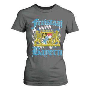 Freistaat Bayern T Shirt For Women Bavaria German Munich Oktoberfest TS11 Dark Heather Print Your Wear