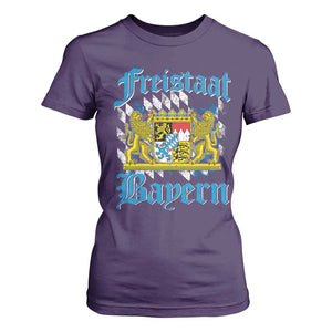 Freistaat Bayern T Shirt For Women Bavaria German Munich Oktoberfest TS11 Purple Print Your Wear