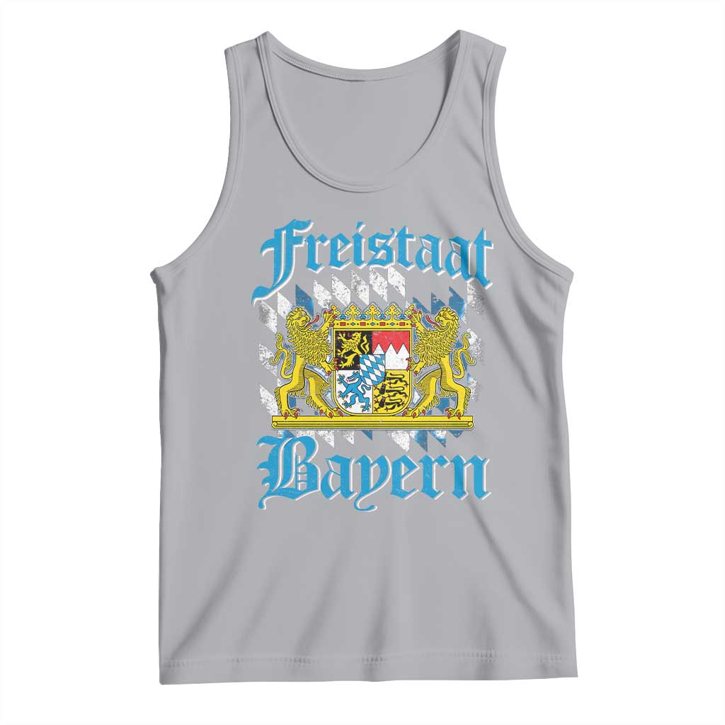 Freustaat Bayern Tank Top Bavaria German Munich Oktoberfest TS11 Athletic Heather Print Your Wear