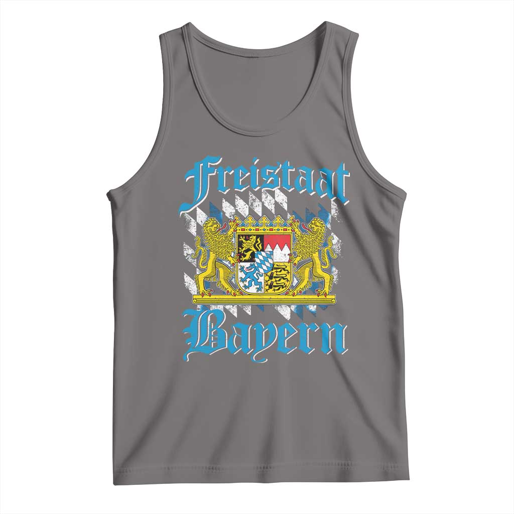 Freustaat Bayern Tank Top Bavaria German Munich Oktoberfest TS11 Deep Heather Print Your Wear