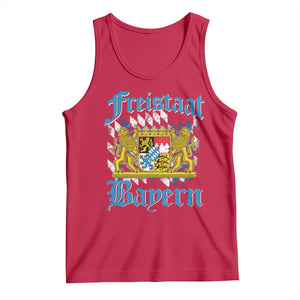 Freistaat Bayern Tank Top Bavaria German Munich Oktoberfest TS11 Red Print Your Wear