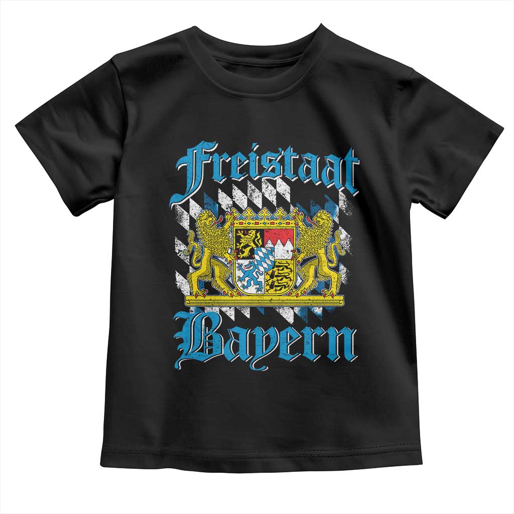 Freustaat Bayern Toddler T Shirt Bavaria German Munich Oktoberfest TS11 Black Print Your Wear