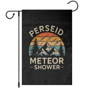 Perseid Meteor Shower Garden Flag Shooting Stars Astronomy Vintage Mountain TS11 Black Print Your Wear