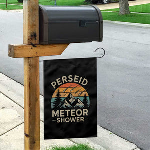 Perseid Meteor Shower Garden Flag Shooting Stars Astronomy Vintage Mountain TS11 Print Your Wear