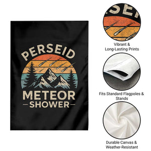 Perseid Meteor Shower Garden Flag Shooting Stars Astronomy Vintage Mountain TS11 Print Your Wear