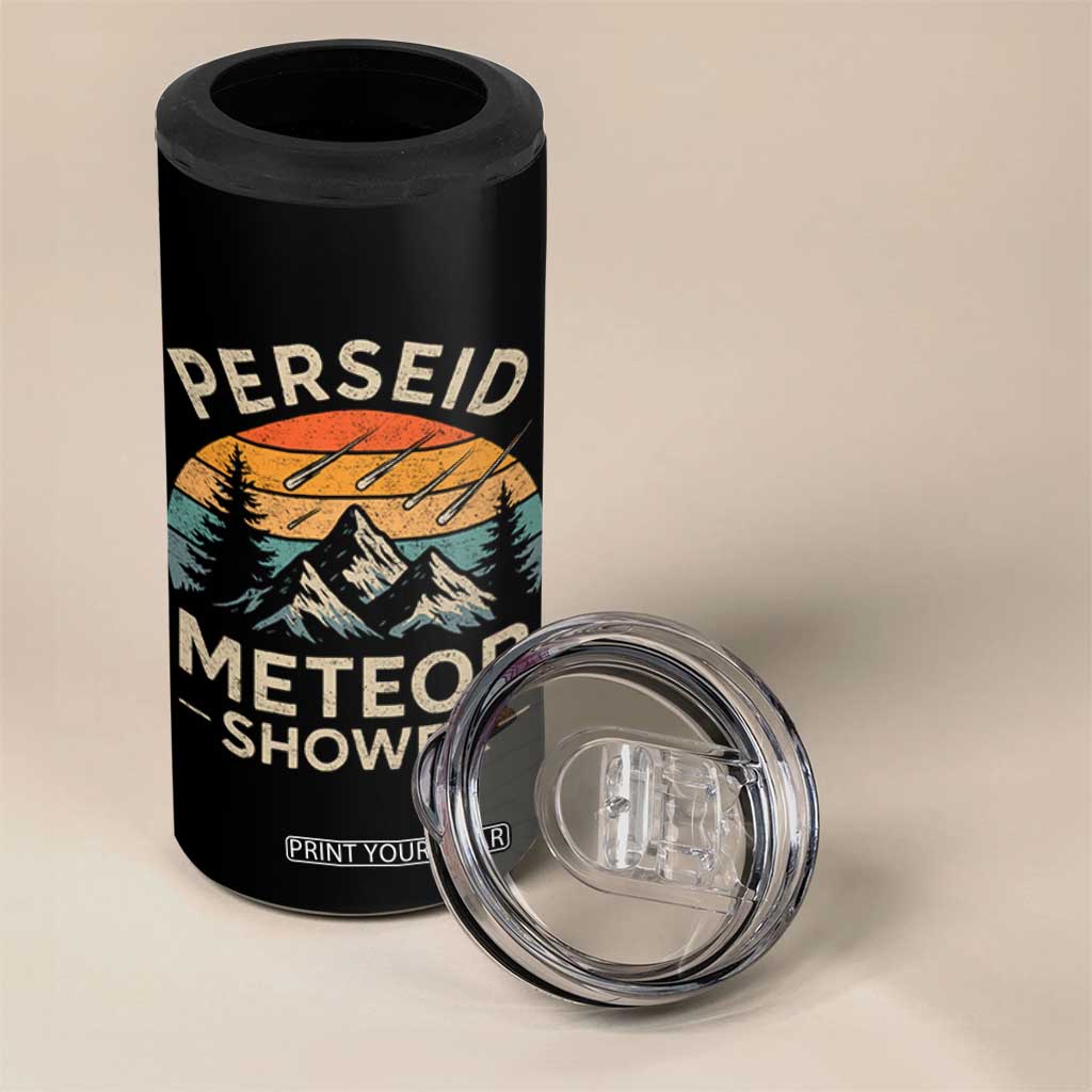 Perseid Meteor Shower 4 in 1 Can Cooler Tumbler Shooting Stars Astronomy Vintage Mountain TS11 Print Your Wear