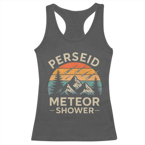Perseid Meteor Shower Racerback Tank Top Shooting Stars Astronomy Vintage Mountain TS11 Dark Heather Print Your Wear