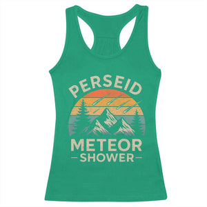 Perseid Meteor Shower Racerback Tank Top Shooting Stars Astronomy Vintage Mountain TS11 Irish Green Print Your Wear