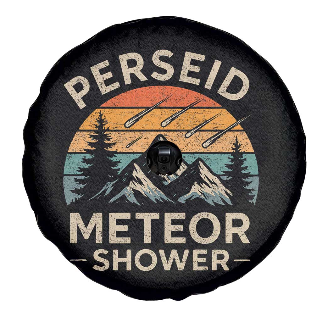 Perseid Meteor Shower Spare Tire Cover Shooting Stars Astronomy Vintage Mountain TS11 Print Your Wear