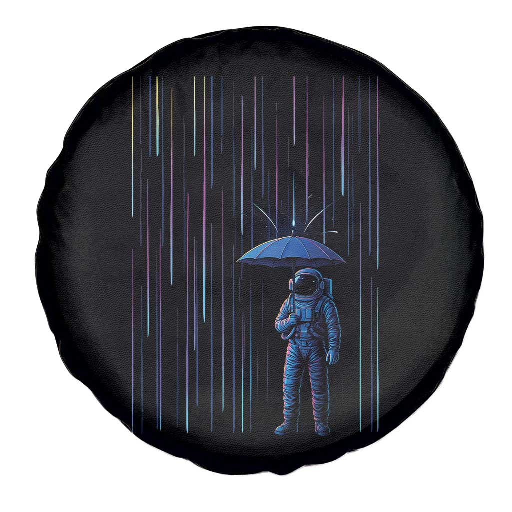 Perseid Meteor Shower Raining Astronaut With Umbrella Spare Tire Cover TS11 Print Your Wear