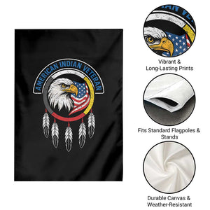 American Indian Veteran Garden Flag Native American Veteran Eagle Dreamcatcher TS11 Print Your Wear