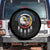 American Indian Veteran Spare Tire Cover Native American Veteran Eagle Dreamcatcher TS11 No hole Black Print Your Wear