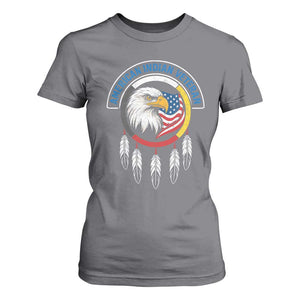 American Indian Veteran T Shirt For Women Native American Veteran Eagle Dreamcatcher TS11 Charcoal Print Your Wear